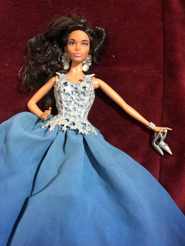 Barbie Top Módel Basics Vintage Holidays Afroamericana 2016 (Usado)