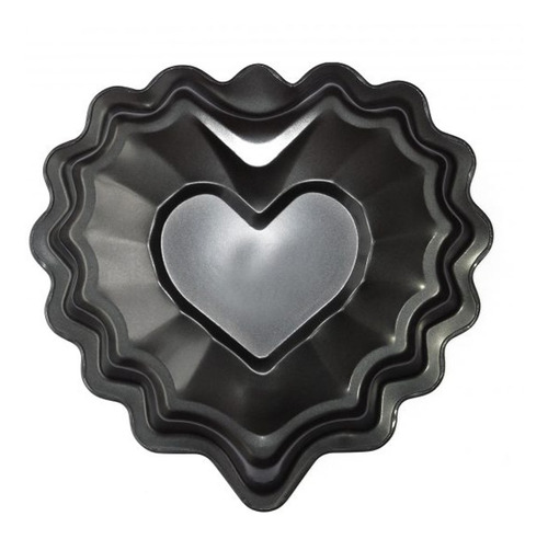 Molde Corazon Repujado Nº24 24øx5cm - Teflon