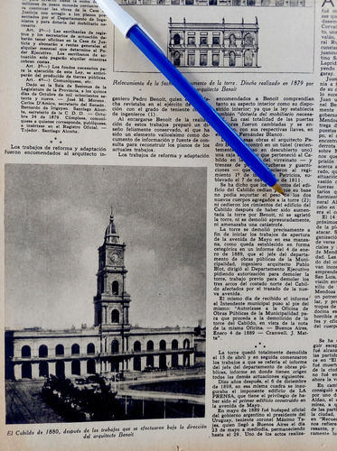 El Cabildo De Buenos Aires Y El Arquitecto Pedro Benoit 1940 (Usado)