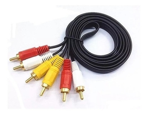 Cables Conectores Rca Audio Y Video Puntas Doradas