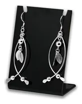 Comprar Aros Doble Alambre Con Plumas Plata Ley 925 #1.478