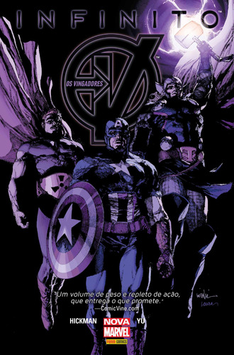 Novos Vingadores: Infinito, de Hickman, Jonathan. Editora Panini Brasil LTDA, capa dura em português, 2005