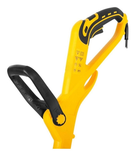 Imagem 3 de 3 de Aparador de grama Vonder AGV 1000 1000W cor amarelo e preto 127V com acessórios