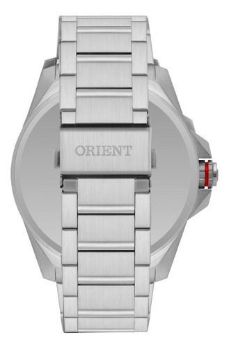 Relógio Orient Solartech Mbss1500 D2sx - Revendedor Correia Prateado Bisel Prateado Fundo Azul