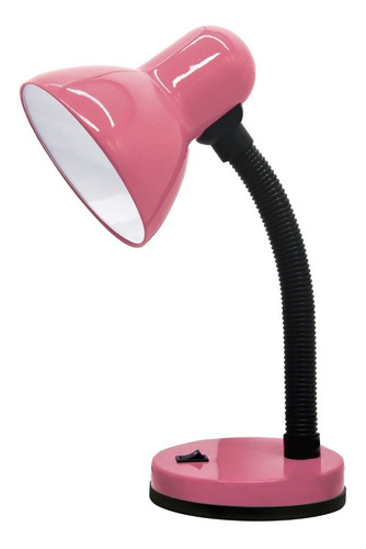 Luminatti - Luminária Mesa Viking Rosa + Led Osram 8w 6500k