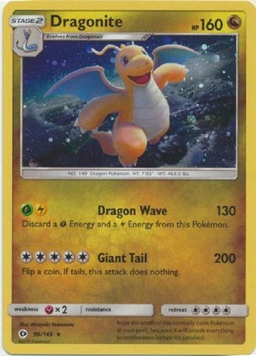 Dragonite 96/149 Alternate Holo Promo Raro Pokemon Tcg