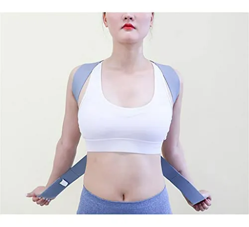 Corrector Postural Ajustable Unisex - Soporte Espalda L Blan