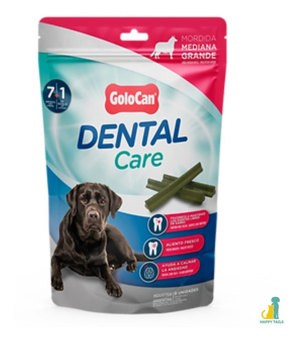 Golocan Snack Dental Care Perros Mordida Med/gde X 200gr