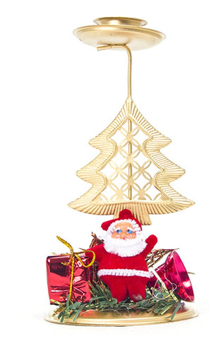 Candelabro Navideño De Hierro Nuevo Y Creativo 4 Piezas
