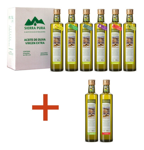 Aceite De Oliva Virgen Extra - 8 Botellas De 500cc