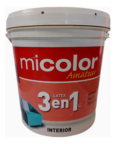 Latex Interior 3 En 1 Mi Color Antihongo 10 Lt Blanco