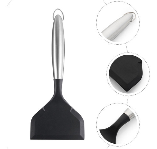 Pala De Silicona De Acero Inoxidable, Espátula Para Cocinar,