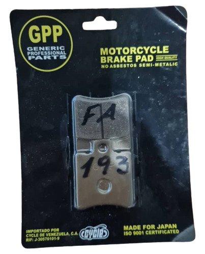 Pastilla De Freno Gpp Matrix Elegance Aprilia Scarabeo**