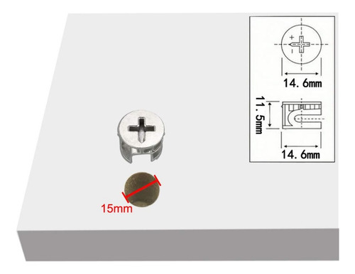 Tuerca De Bloqueo Tipo Leva, 14,6 X 11,5 Mm, Conectores De Z