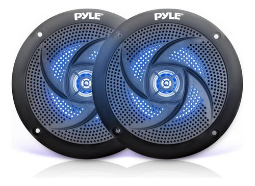 Pyle Plmrs43bl Low Pro 4  100w Impermeables Altavoces Led Pa