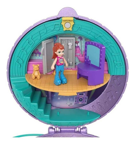 Set Y Bolsa Polly Pocket. Estuche De Patinaje Micro