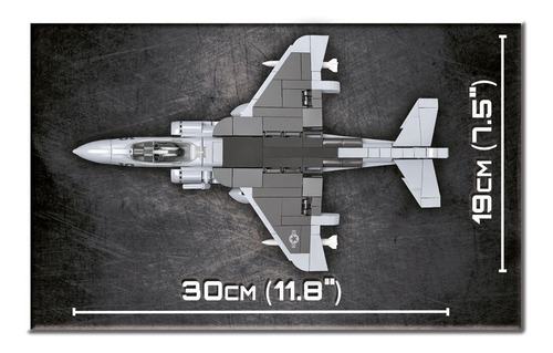Avião De Ataque Americano Av-8b Harrier Ii Plus 424 Pçs Cobi
