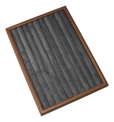 Caja De Exhibición De Aretes De Aretes De Gris Oscuro