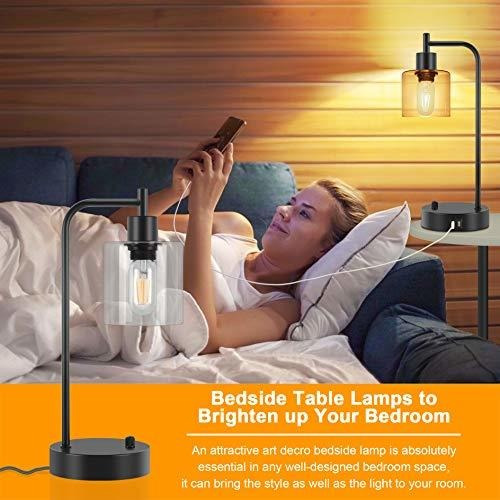 Industrial Table Lamp With 2 Usb Ports Winshine