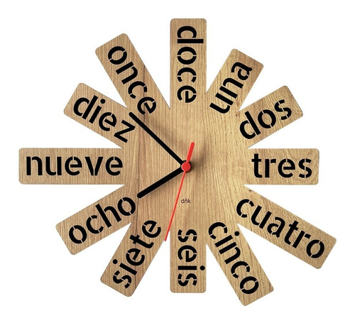 Reloj De Pared 3d De Letras - Decoración Moderna Hogar