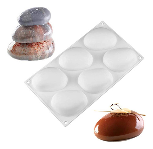 Molde Silicona Zen Stones Postre Velas Jabon 3d