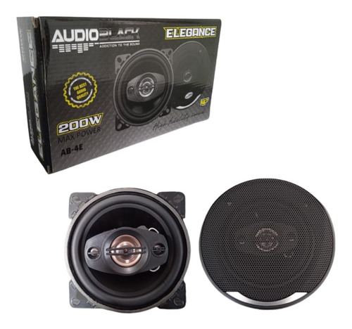 Bocinas Audioblack Ab-4e 4 Pulgadas 200w Max 20w Rms 4 Vías 