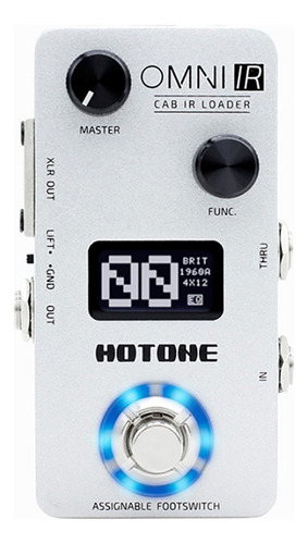 Hotone Omp-6 Omni Ir Pedal Simulador Gabinete Guitarra Bajo Color Blanco