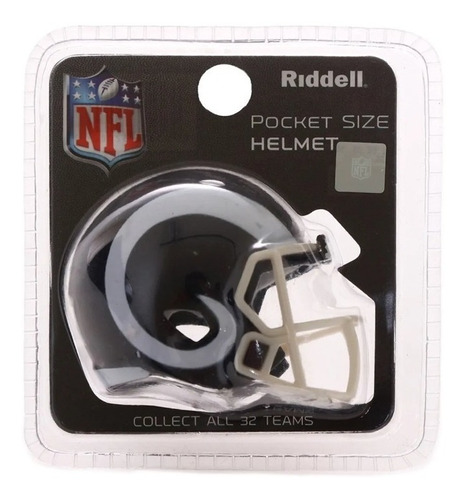 Mini Casco Nfl - Riddell Pocket Size - Los Angeles Rams
