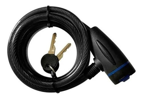 Imagen 2 de 4 de Linga Cadena Bicicleta Reforzada Seguridad 12mm 2 Llaves