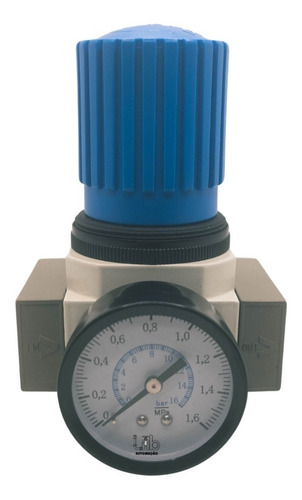 Regulador Pressão 1/2 Ar Comp. 0 À 16 Bar / 0 À 240 Psi -2pç