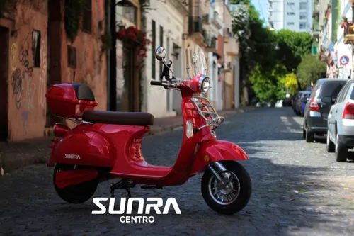 Moto Electrica Sunra Vintage Litio 50km Casco + Linga / G
