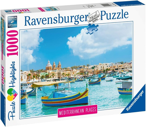 Rompecabezas Puzzle 1000 Malta Mediterránea Ravensburger