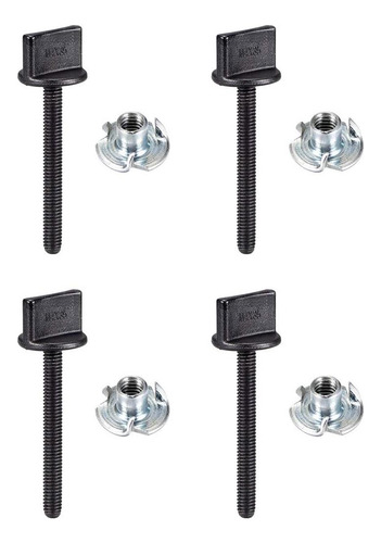 Perno De Tornillo De Pulgar Uxcell M4 X 35 Mm Con Tuerca T A