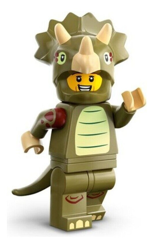 Lego Minifigura 8 Fan Con Disfraz Triceratops Serie 25 71045