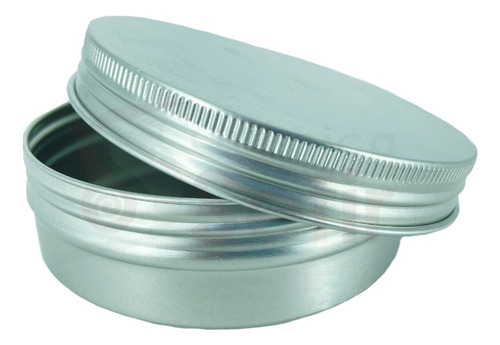 Lata Aluminio Pomadera Envase Con Tapa Roscable 100g 30 Pzas