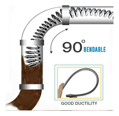 Destapacaños Flexible , Mxntl-001, 1pza, 10m Ó 393 Longitud