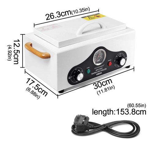 Caja De Calor Seca Alta Temperatura 1.5l Para Herramientas D Color