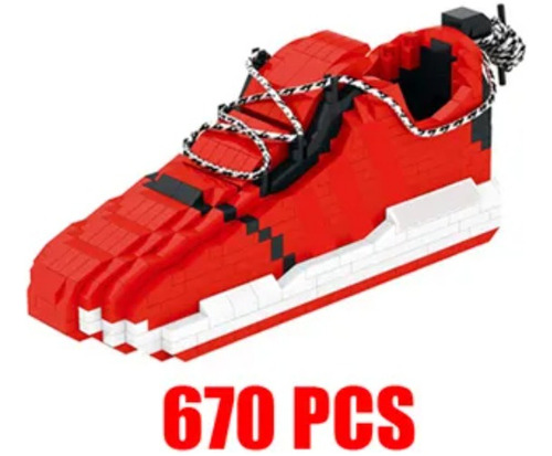 Set Kit Bloques De Construcción 3d Sneakers Miniblok Armable 670