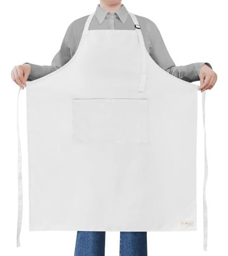 4 Delantales De Cocinero Con 2 Bolsillos, Impermeables 2024