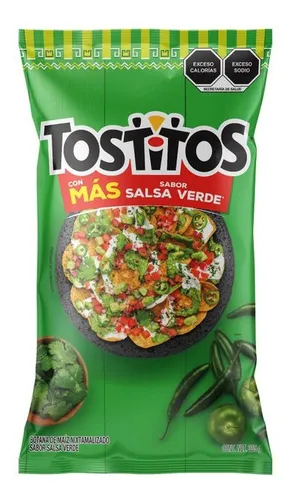 Totopos Tostitos Sabor Salsa Verde De 335 G