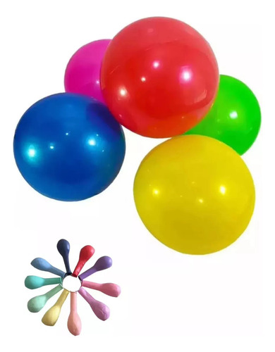 Pelotas De Plástico Por Mayoreo, 100 Pelotas Para Inflar