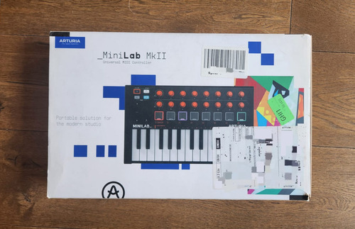 Controlador Midi Arturia Minilab Mk Ii - 25 Teclas Compacto Negro (Usado)