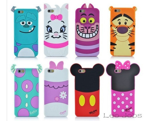 Case iPhone 6, 6s Mickey, Minnie, Sullivan - Disney