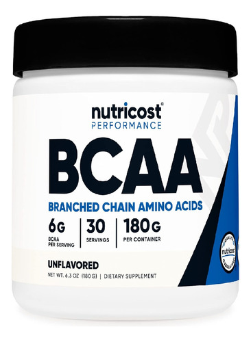 Aminoácidos Bcaa Nutricost, 30 Serv.