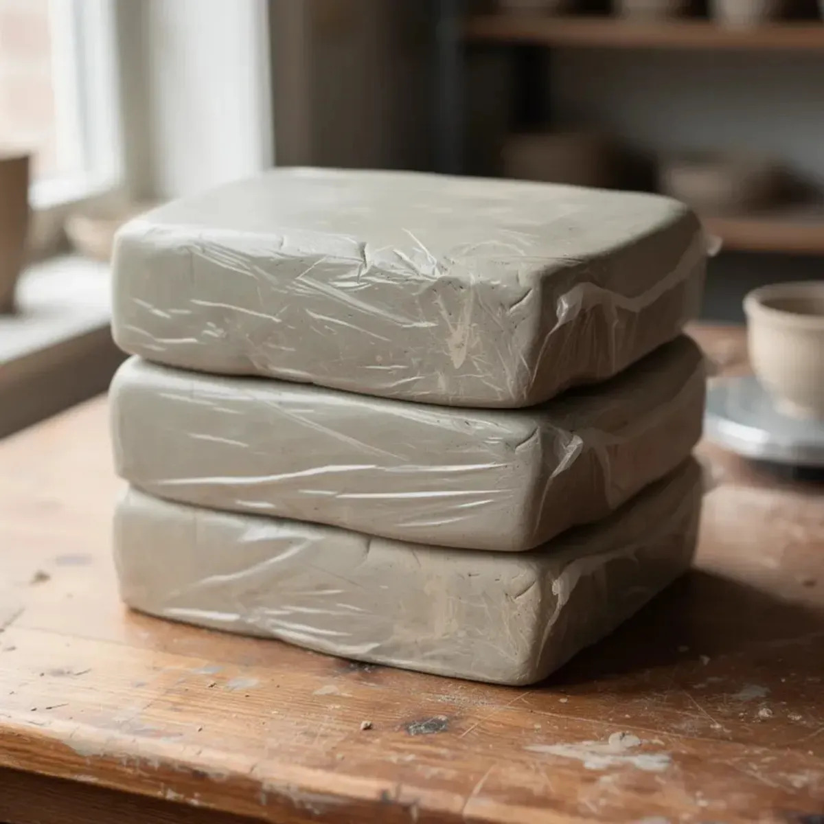 3kg De Argila Profissional Trabalho Artesanal Escolar Ceramica Premium