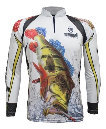 Camiseta De Pesca King Brasil - Kff302 Tucunare