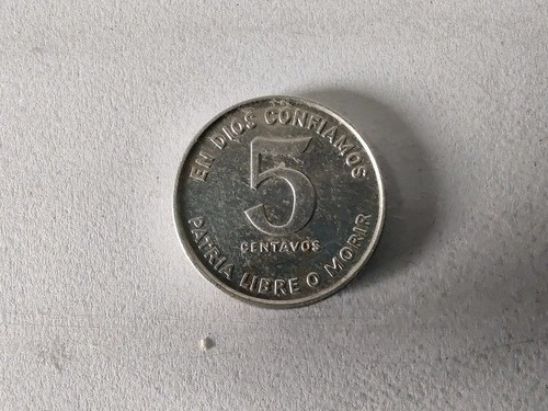 Moneda Nicaragua 5 Centavos 1981 Sandino (x693.