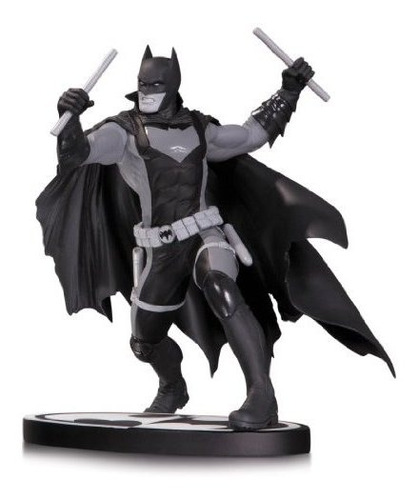 Dc Coleccionables Batman Blanco Y Negro: Estatua De La Tierr