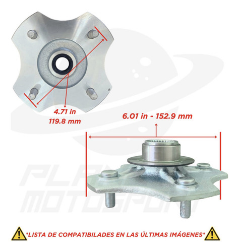 Flecha Mazas Tuercas Trasera Honda Trx400fw 400fw 1995-2003