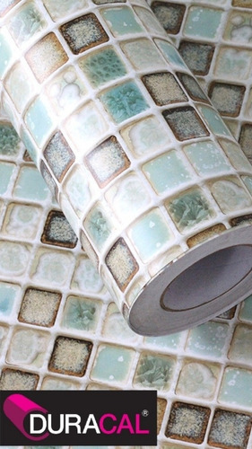 Imagen 3 de 8 de Vinilo Autoadhesivo Azulejos Cerámicos Ancho 1.22mt Duracal